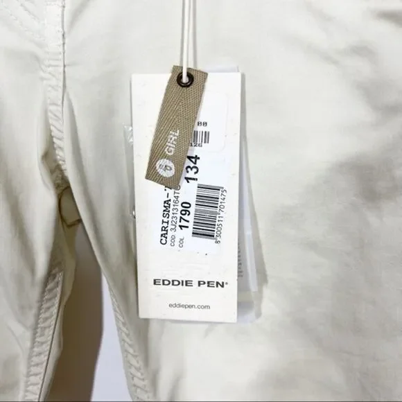 Eddie Penn NWT Girls Size 9-10 Italian Brand Yellow Jeans Wonderland Carisma - Picture 3 of 6